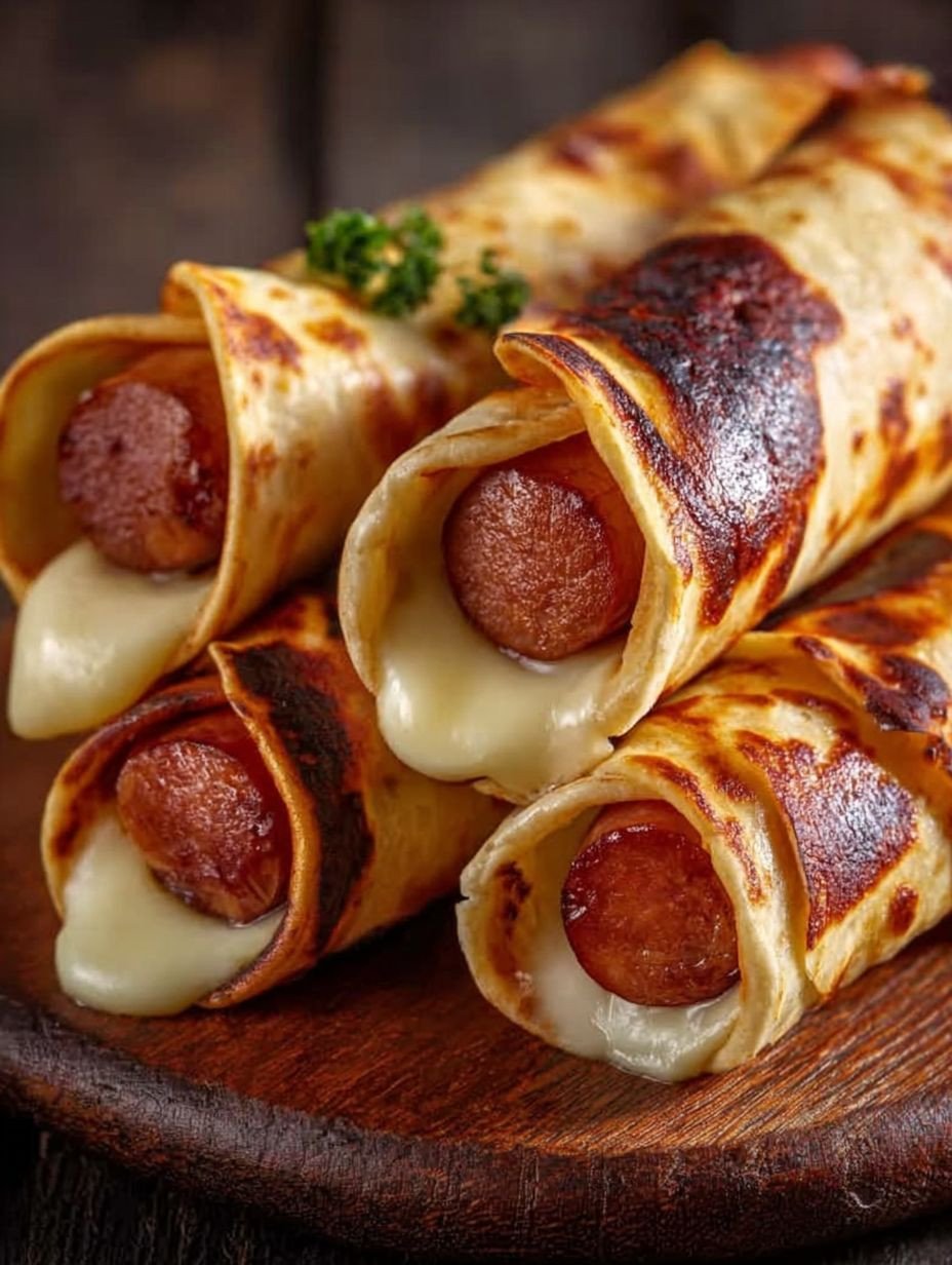 Airfryer Einfach Käse-Würstchen-Wraps – Perfekt knusprig image 2