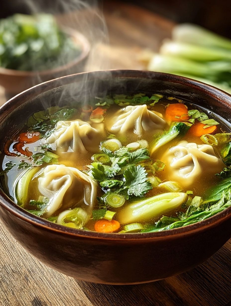 Beste Asiatische Wonton Suppe – Seelenwärmer Rezept image 2