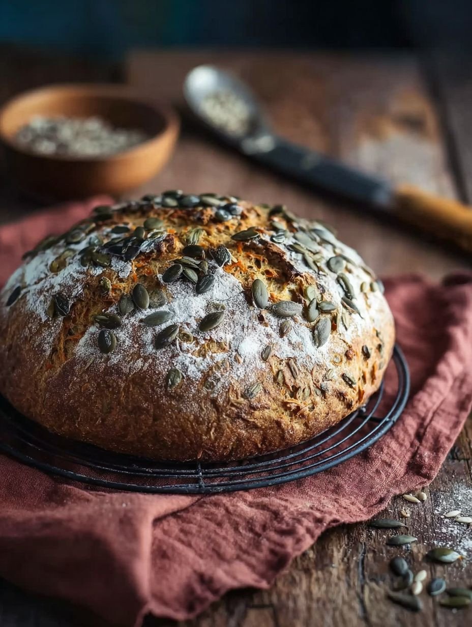 Beste Dinkel Karotten Kürbiskern Brot | Gesund & Einfach image 2