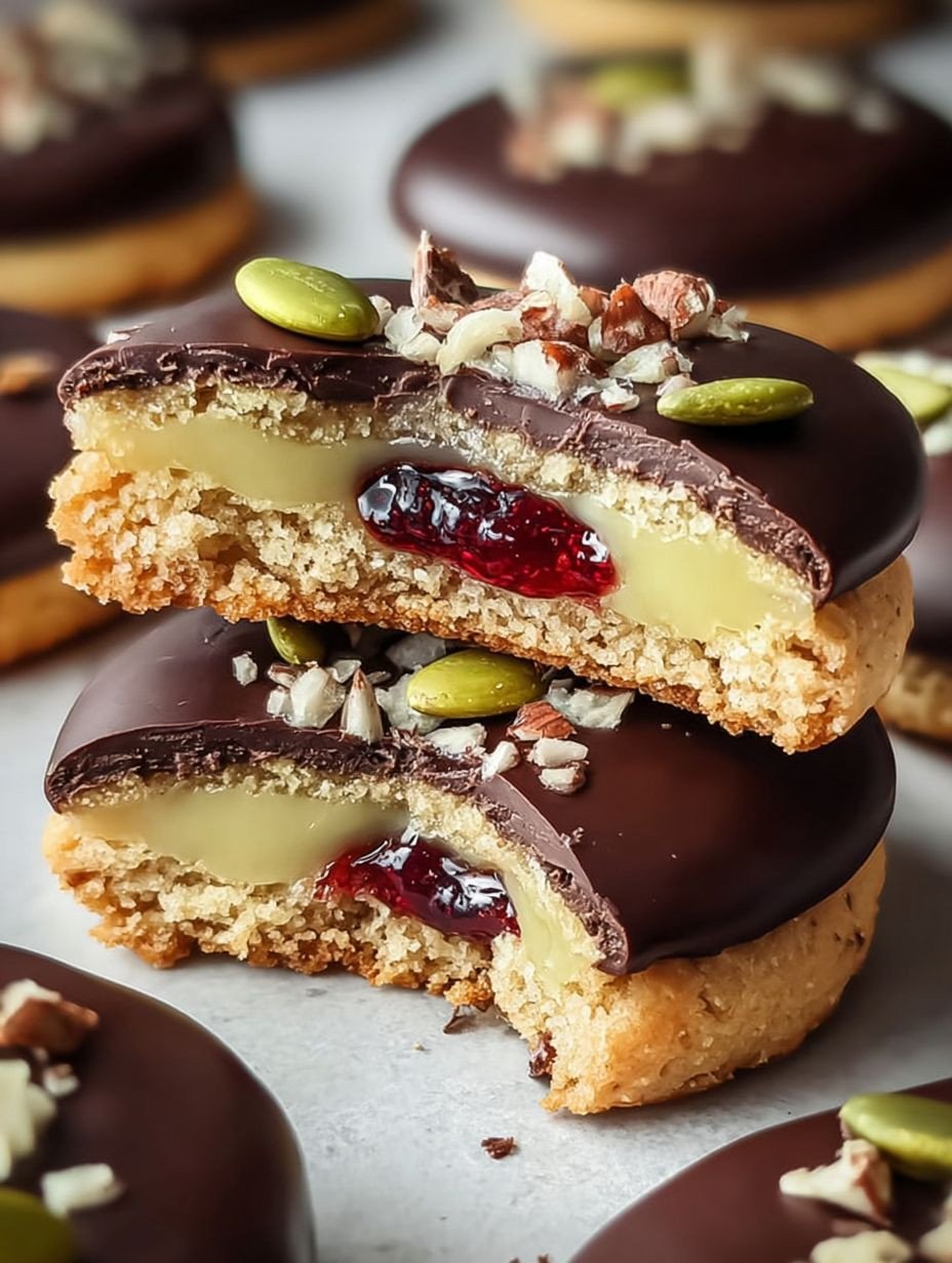 Gefüllte Schoko Plätzchen