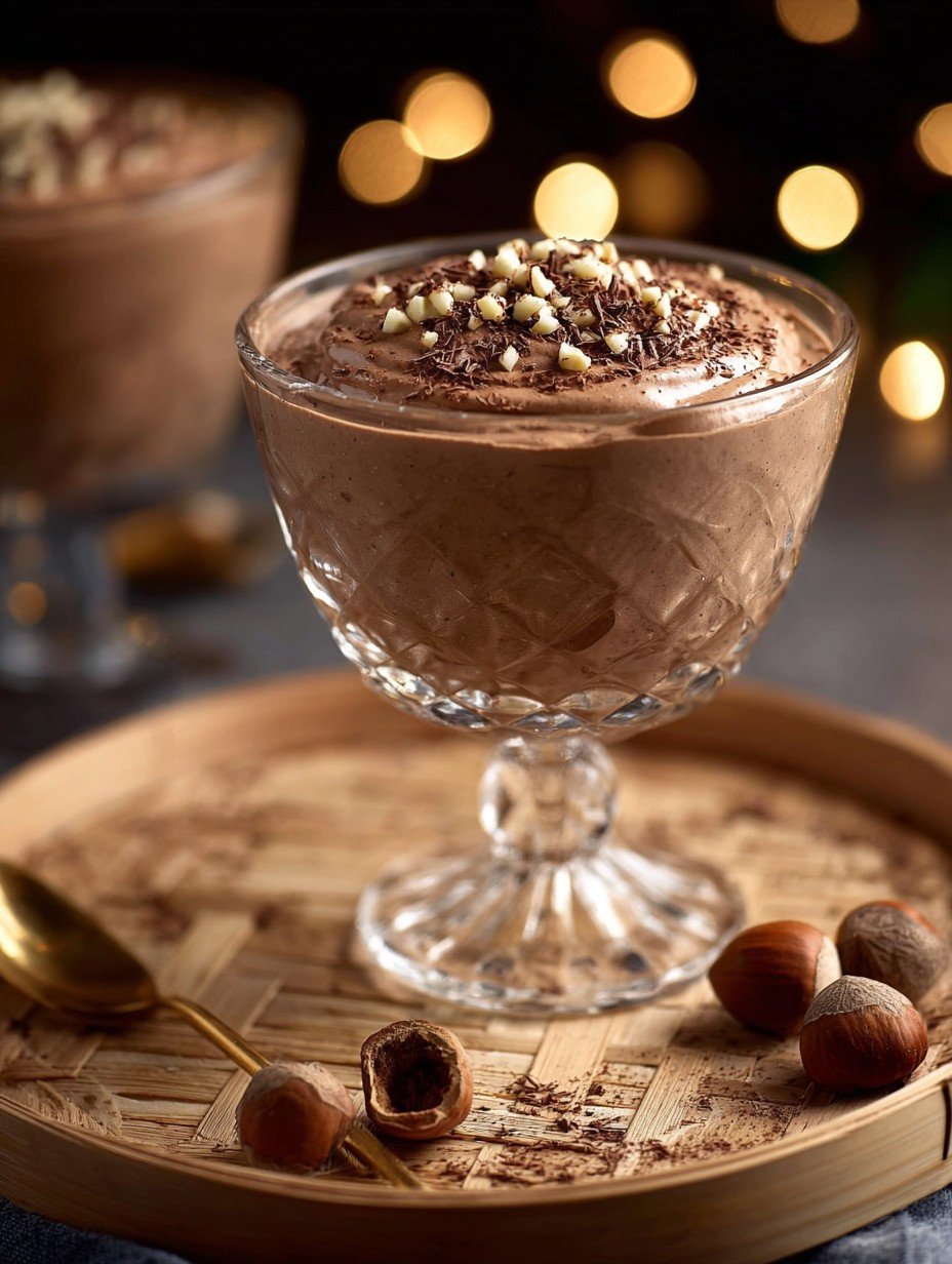 Cremiges Haselnuss-Schokomousse im Glas Rezept image 2