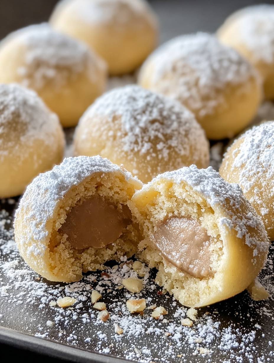 Einfach Beste Vanille Nougat Gefüllte Kugeln Cremig image 2