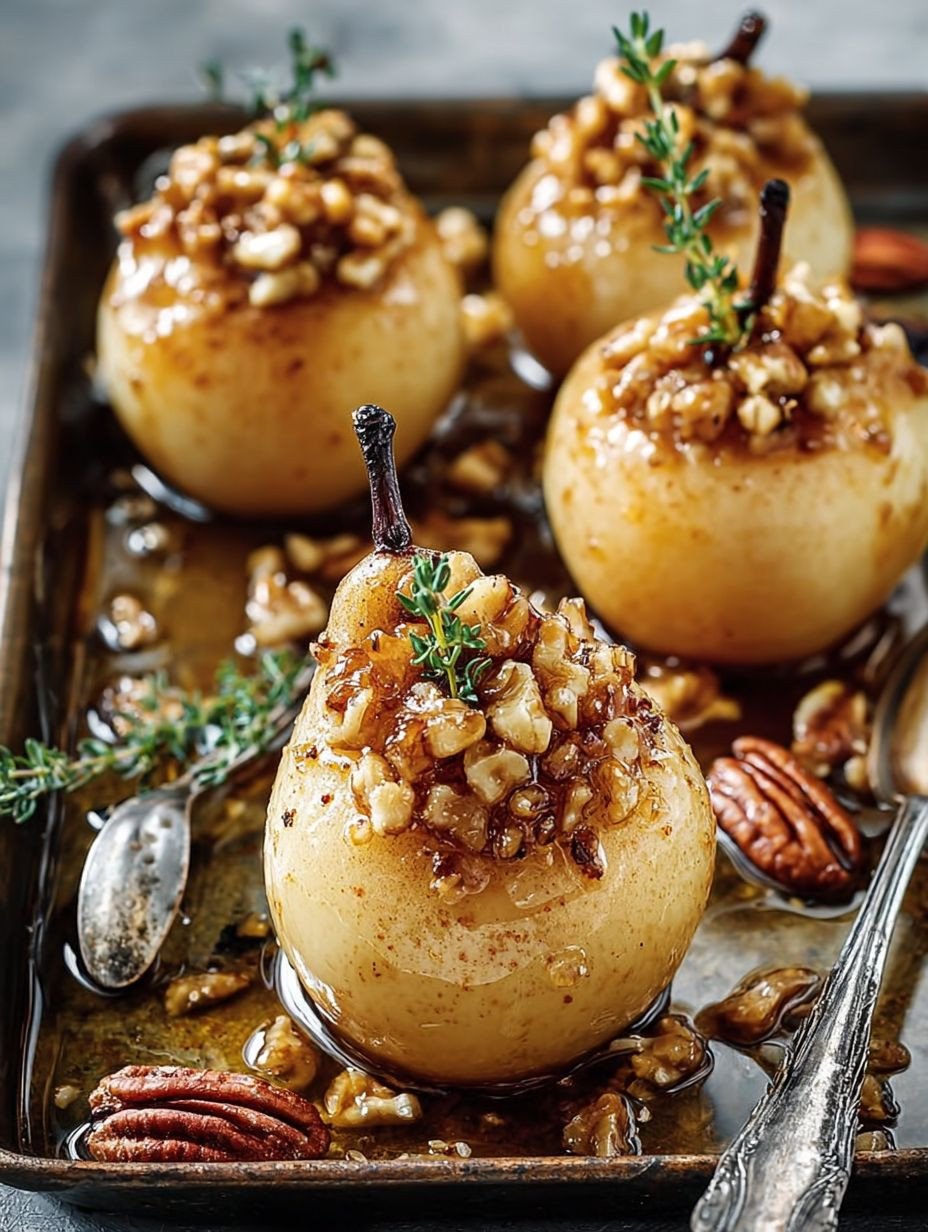 Einfach Gesund Gebackene Birnen Honig Walnüsse Zart Knusprig image 2