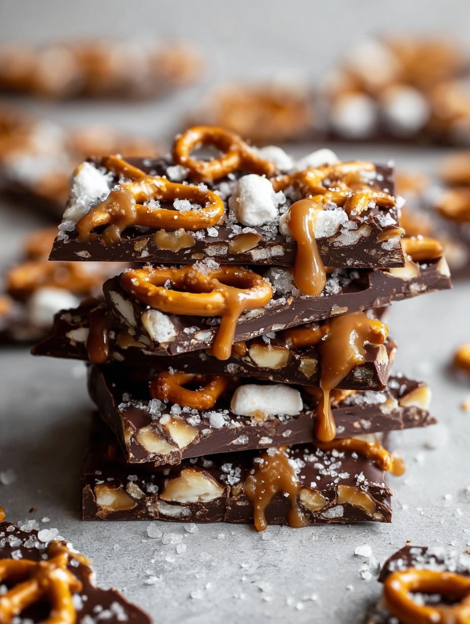 Einfacher Salzkaramell Brezel Schokoladenbruch – Süßer Genuss image 2