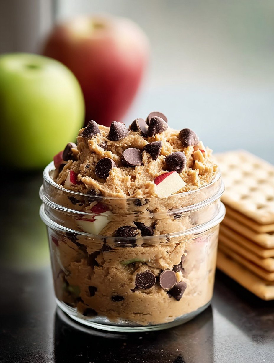 Essbarer Apfel Schoko Keksteig | Schnell & Gesund image 2