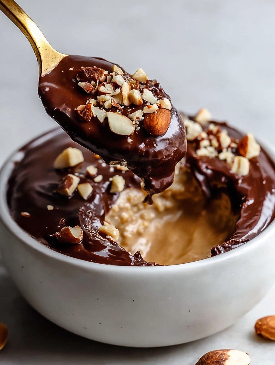 Gesund Einfach Beste Schoko Erdnussbutter Haferflocken über Nacht Cremig image 2