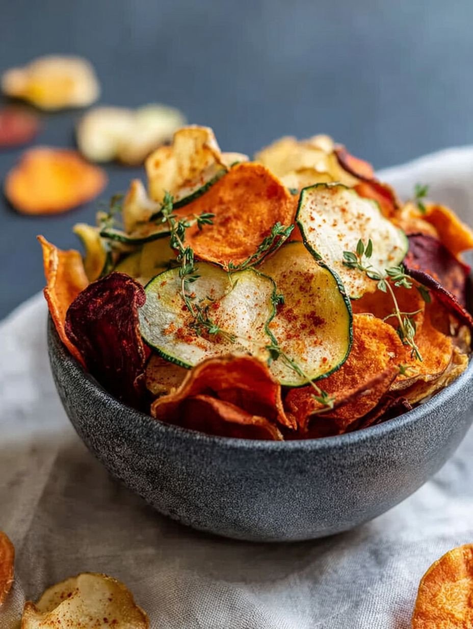 Heißluftfritteuse Gemüsechips