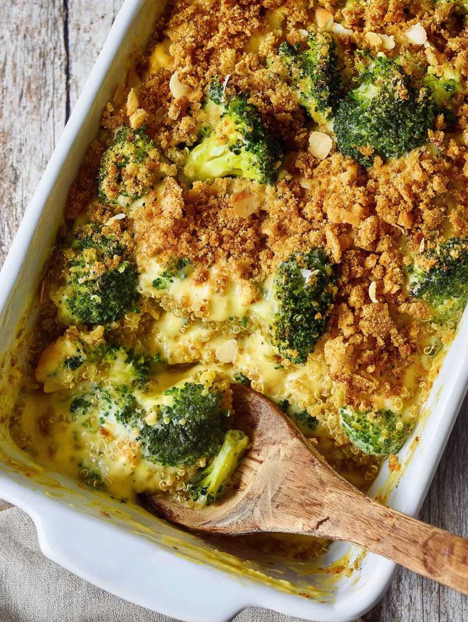 Gesund Einfach Schnell Quinoa Brokkoli Auflauf Airfryer Knusprig image 2