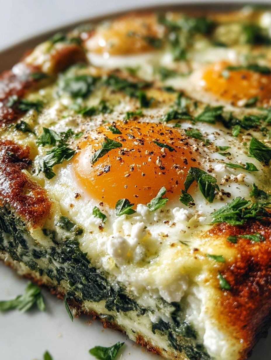 Gesunder Einfacher Low Carb Spinat-Ei-Auflauf – Perfektes Frühstück image 2