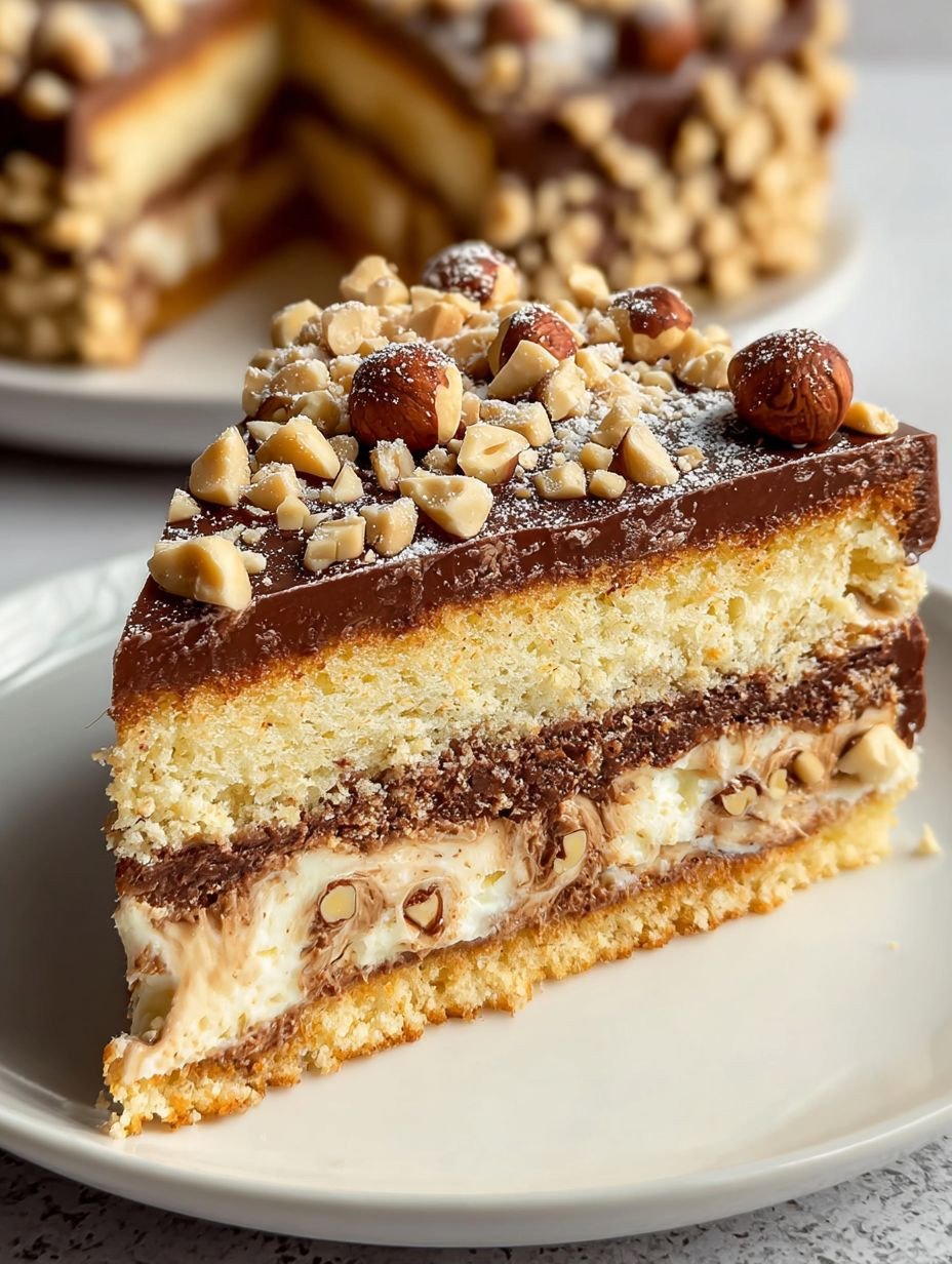 Himmlische Haselnuss-Schoko-Torte mit viel Creme image 2