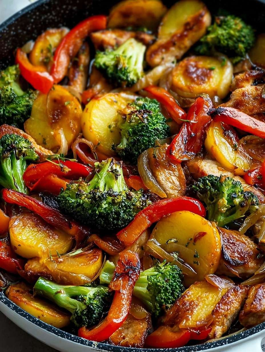 Knusprige Airfryer Kartoffeln mit Hähnchen und Gemüse | Einfach & Gesund Abendessen image 2