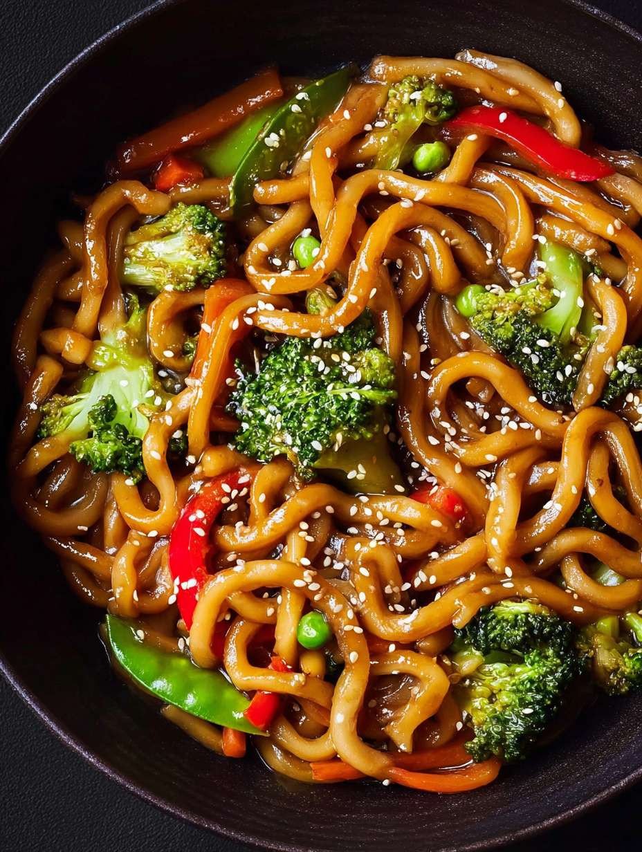 Schnell Einfach Udon Nudeln mit Gemüse – Perfektes Abendessen image 2