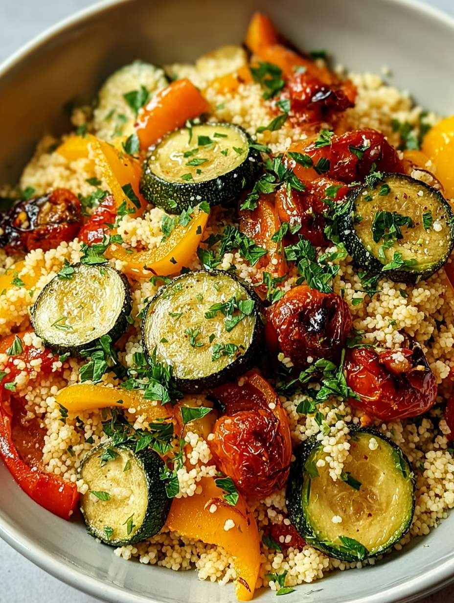 Schnell Gesund Ofengemüse Couscous – Perfektes Abendessen image 2