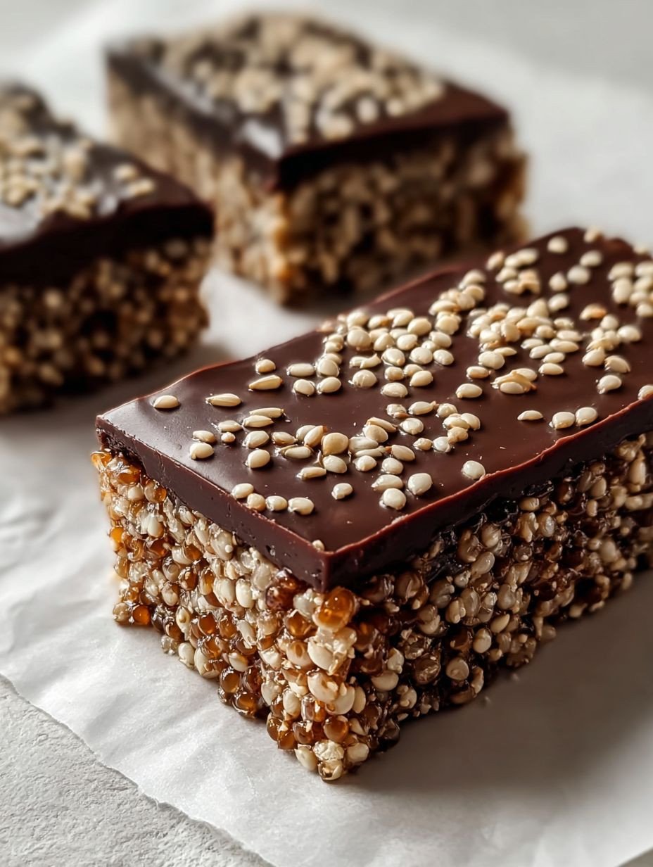 Schokoladen Quinoa Crunch Riegel