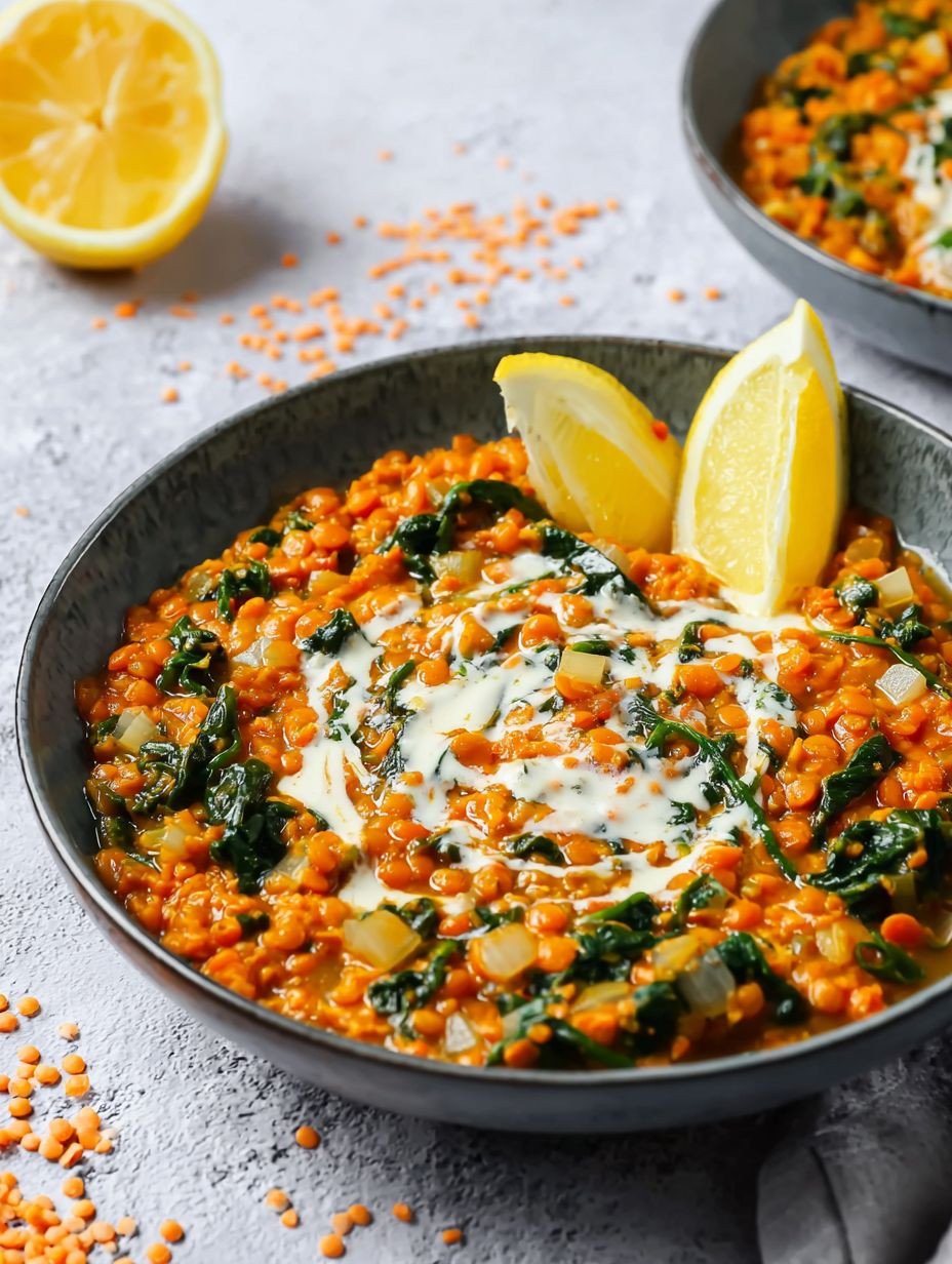 Cremiges Linsen Curry mit Spinat – schnell & gesund image 2