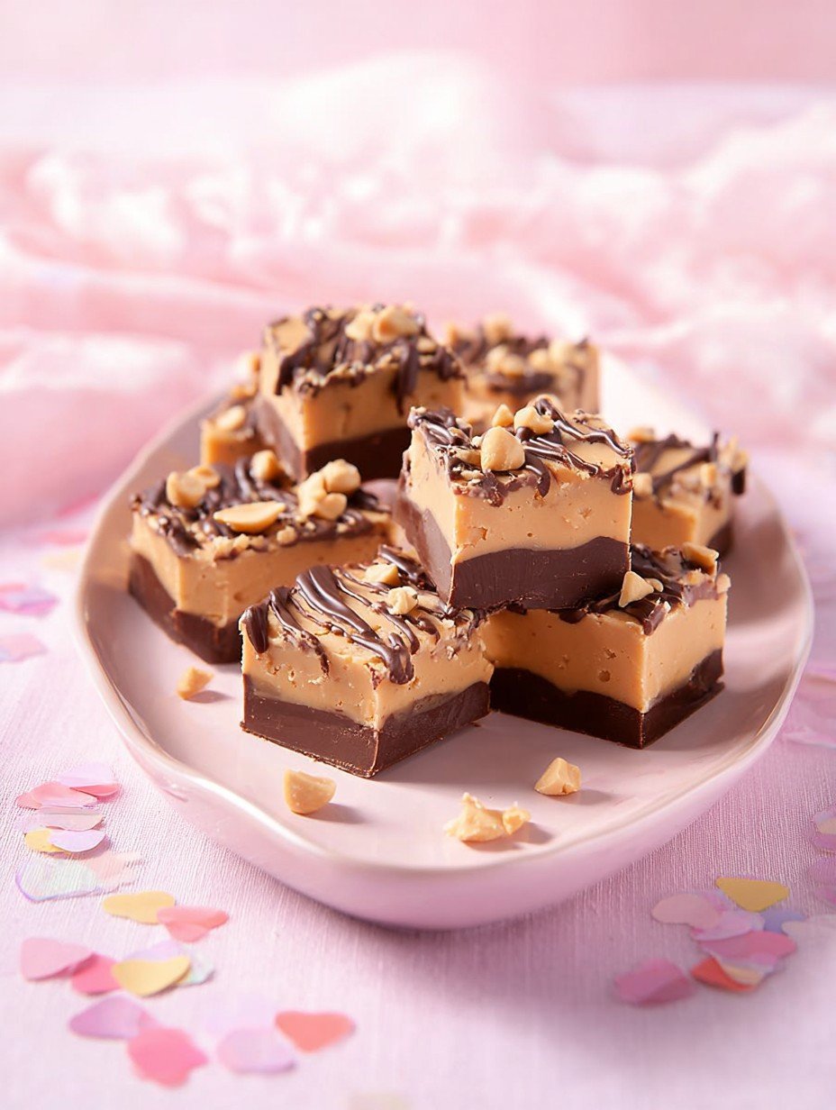 Das cremigste Erdnussbutter-Schoko Fudge aller Zeiten. image 2