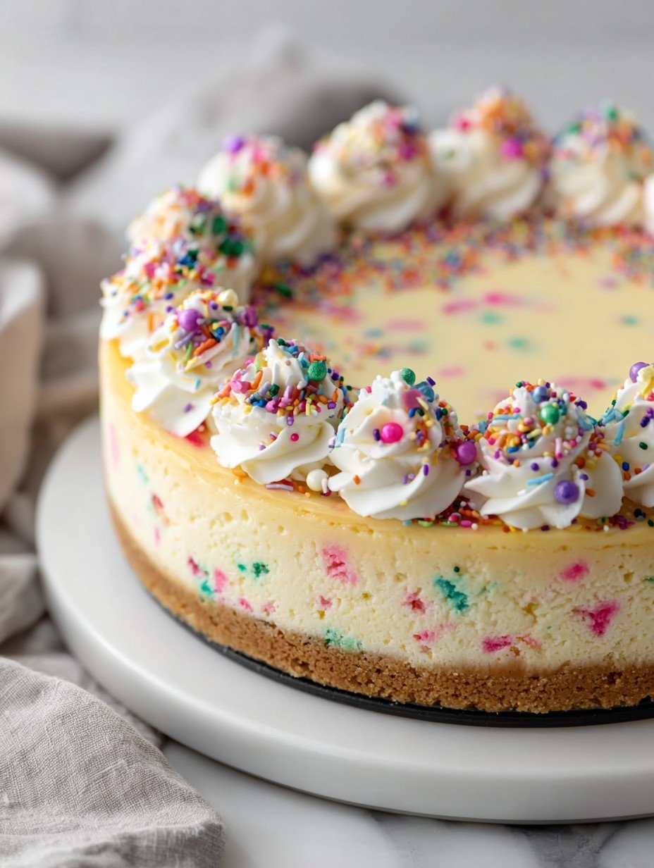 Dein cremiger Funfetti Käsekuchen ganz einfach selbstgemacht image 2