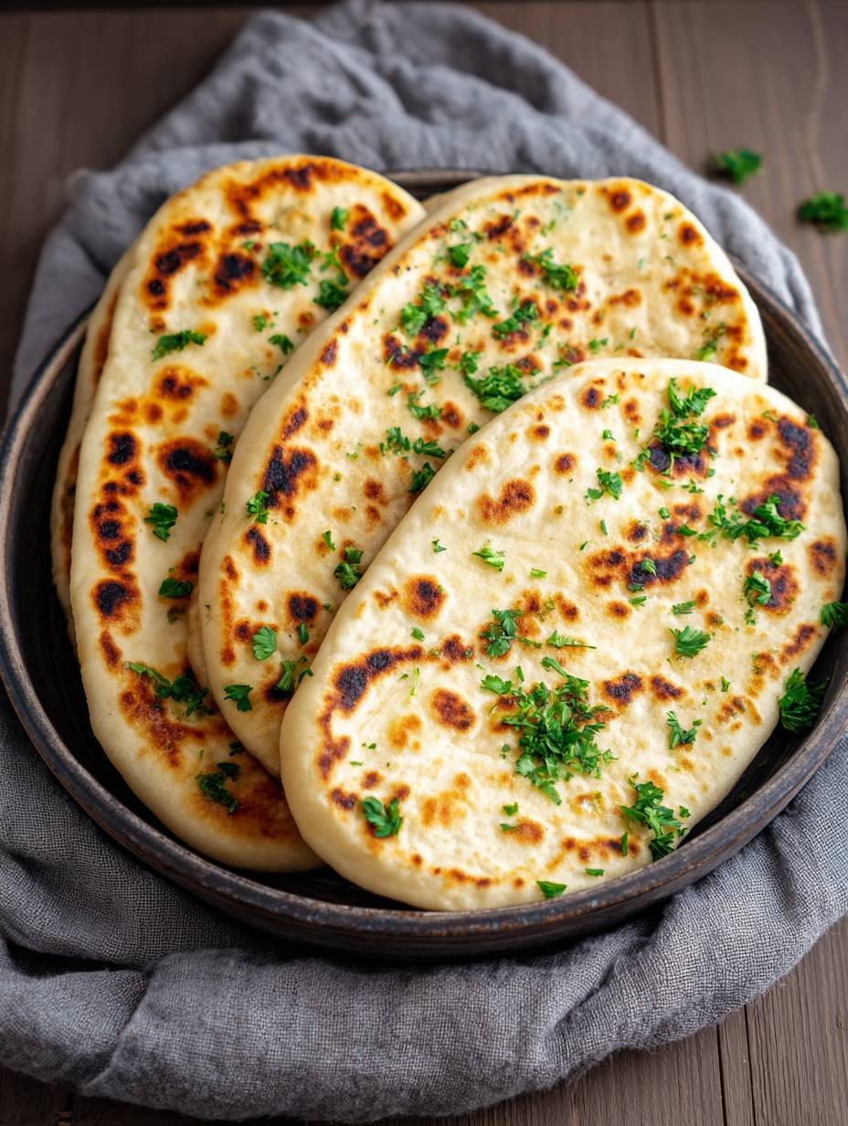 Flauschiges Naan Brot selbst machen | Schnell! image 2