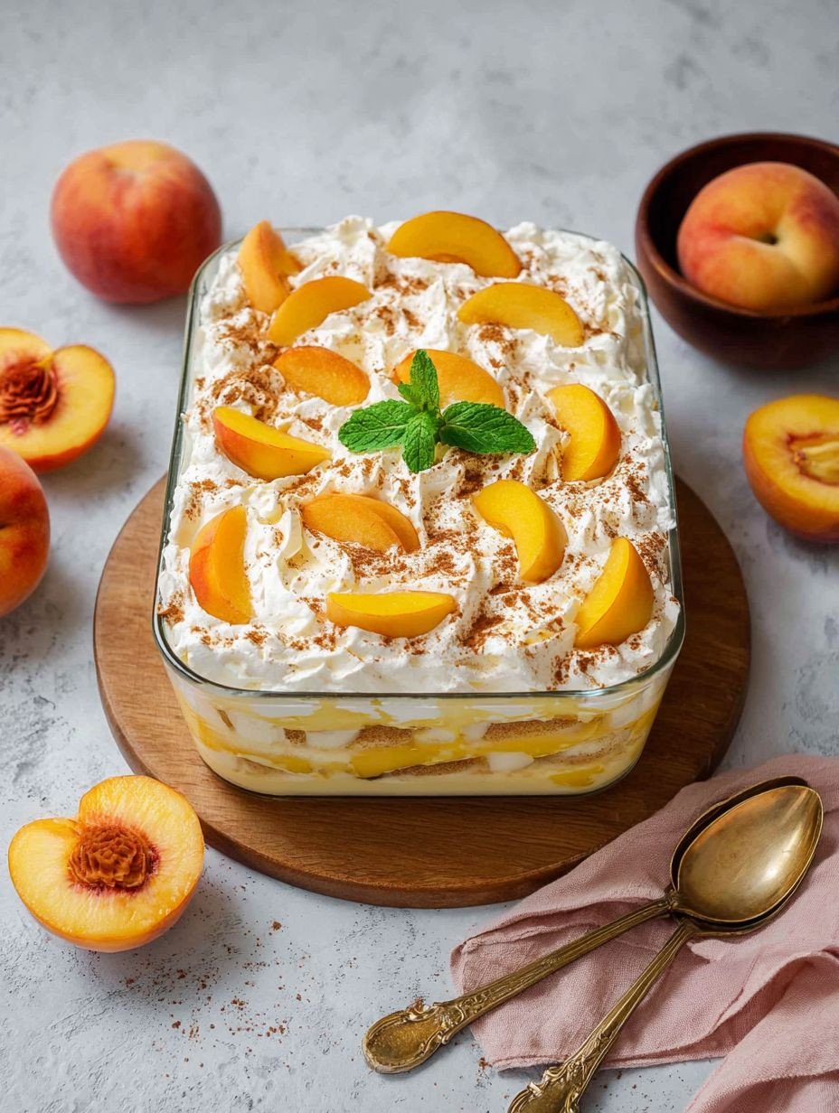 Fruchtig-frisches Pfirsich Tiramisu ohne Backen image 2