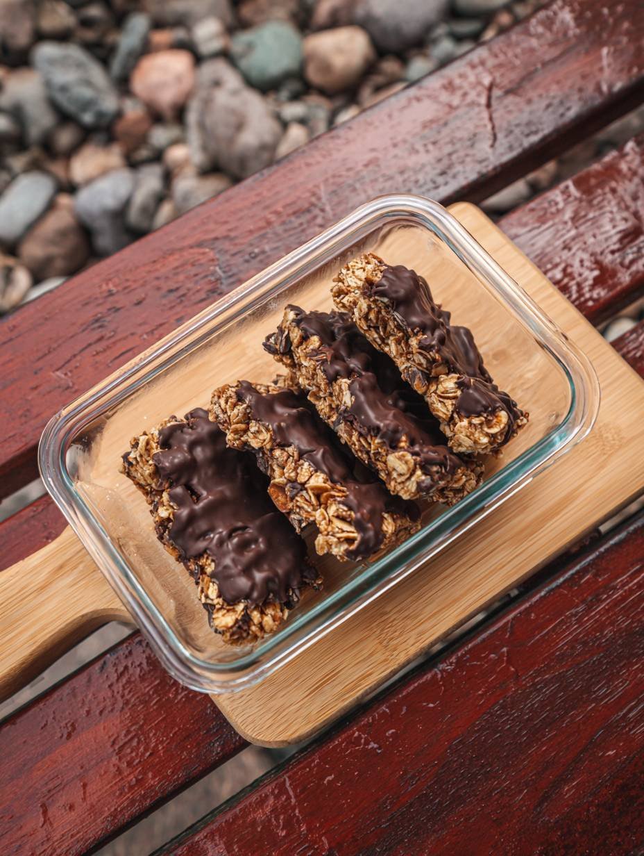 Gesunde Schoko-Granola-Riegel für Wanderungen image 2
