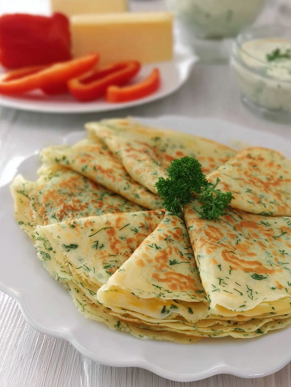 Herzhafte Kräuter-Pfannkuchen mit frischem Dill image 2