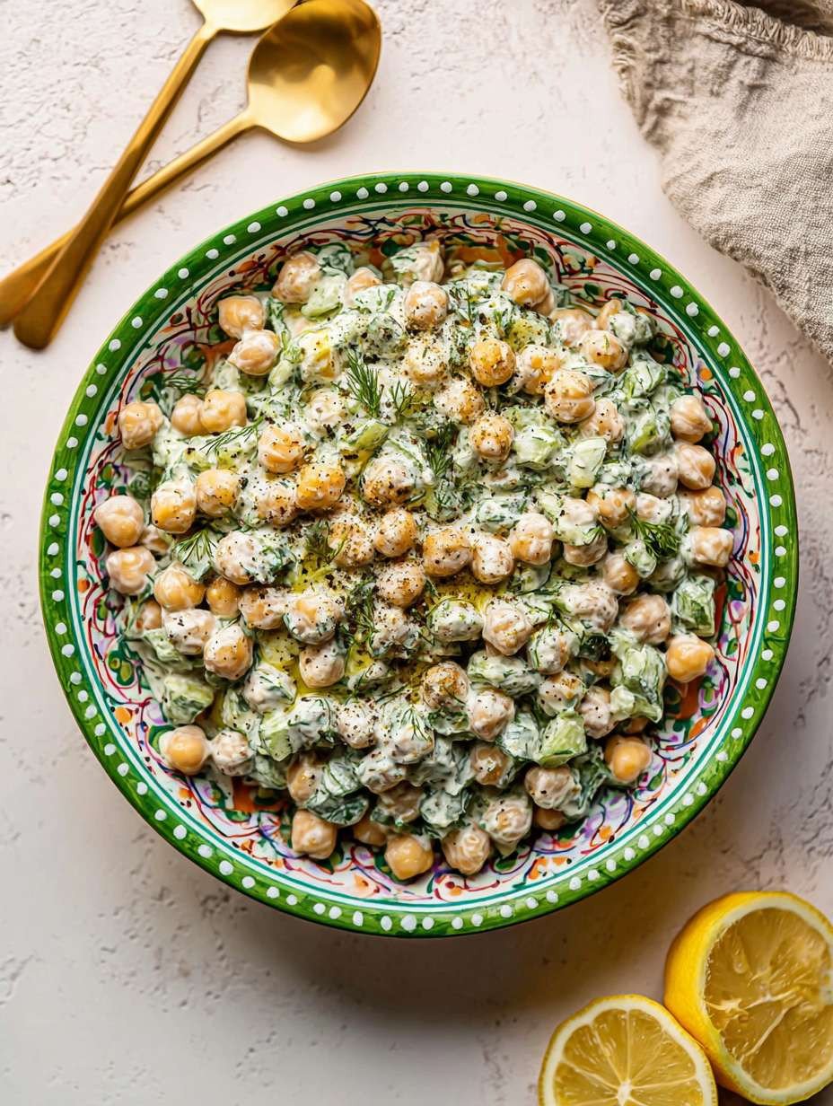 Kichererbsensalat mit Tzatziki – frisch & cremig image 2