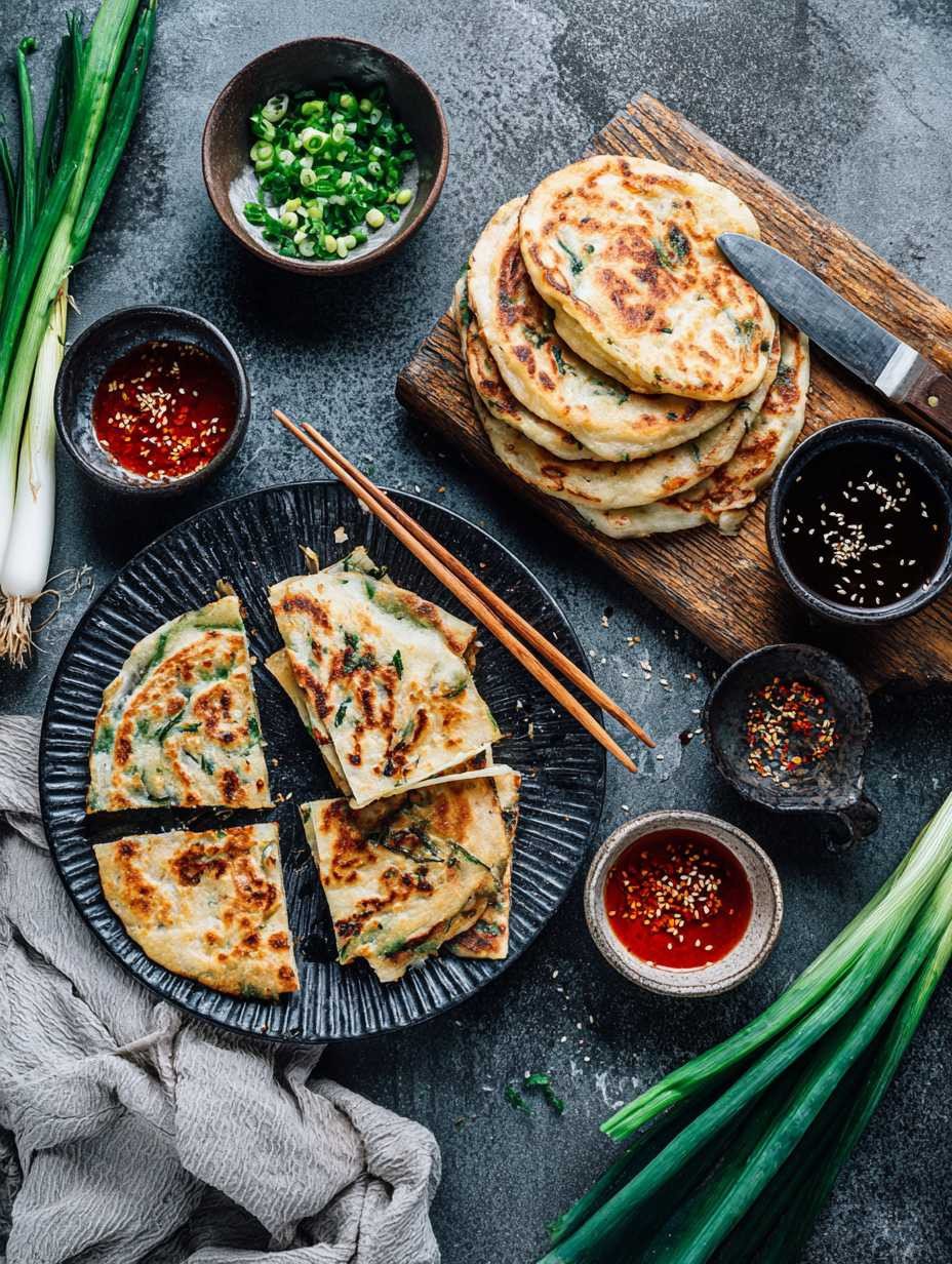 Knusprige Frühlingszwiebel-Pancakes | Einfach & schnell image 2