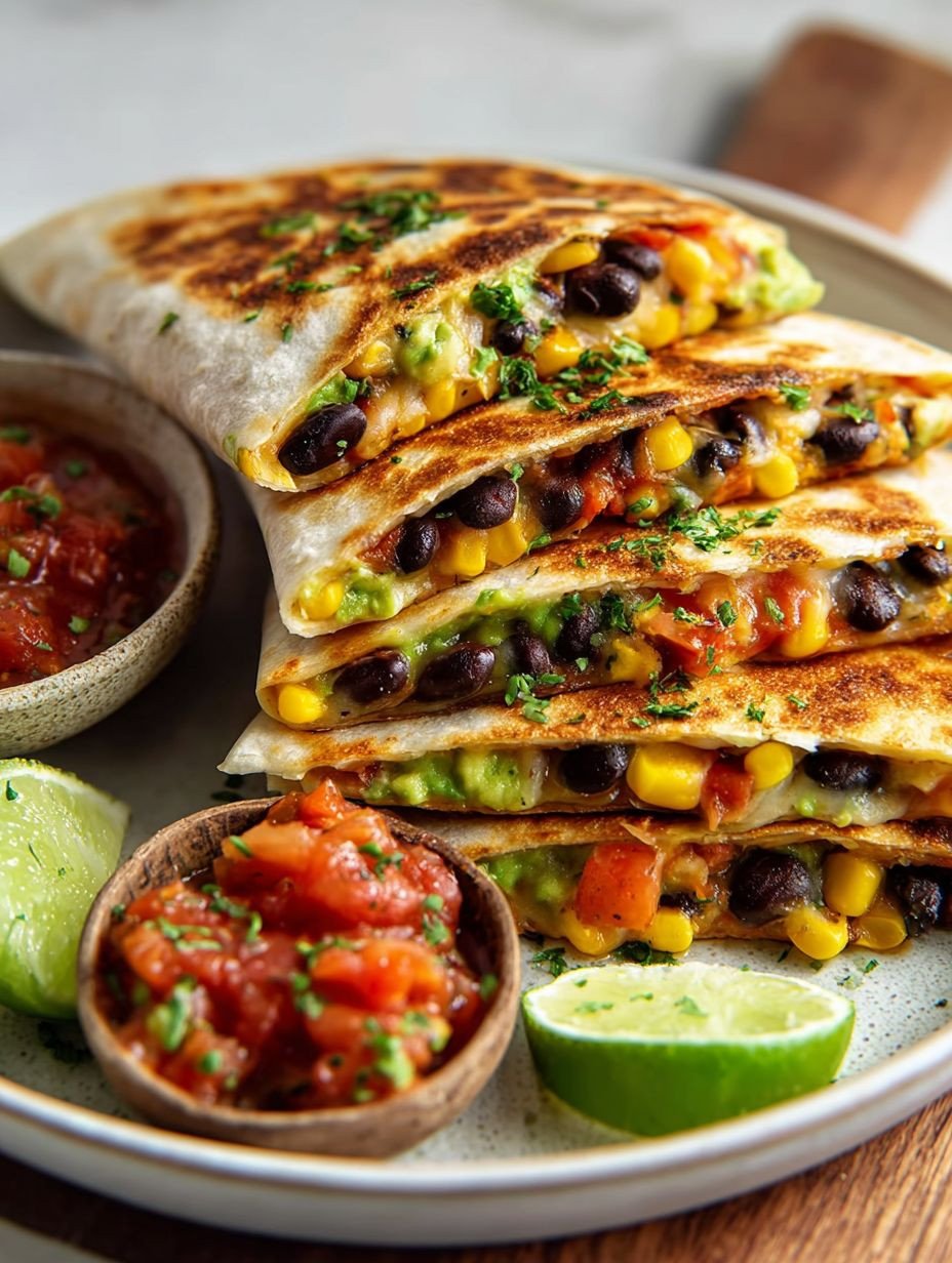 Knusprige Quesadillas mit Bohnen & Mais Rezept image 2