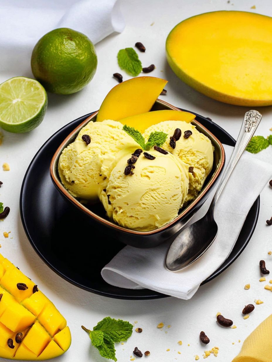 Mango-Sahneeis: Rezept, mit oder ohne Eismaschine. image 2