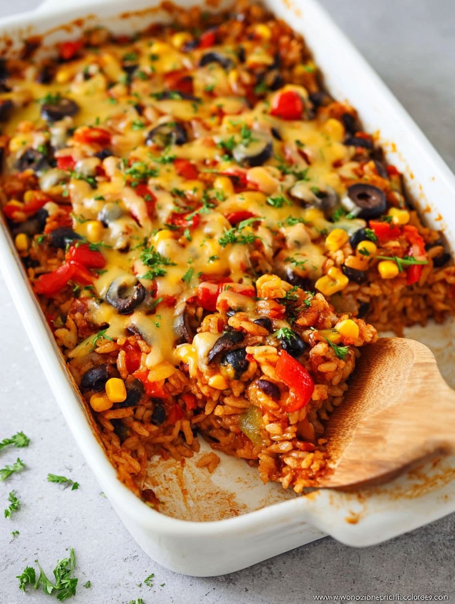 Mexikanischer Reisauflauf mit Käsehaube. image 2