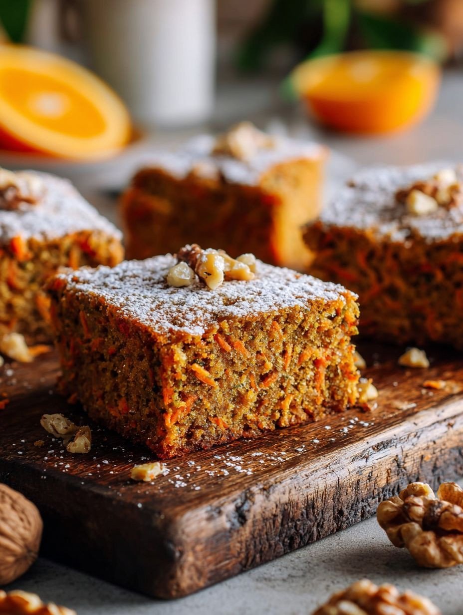 Saftiger Karottenkuchen mit Walnüssen & Orangennote image 2