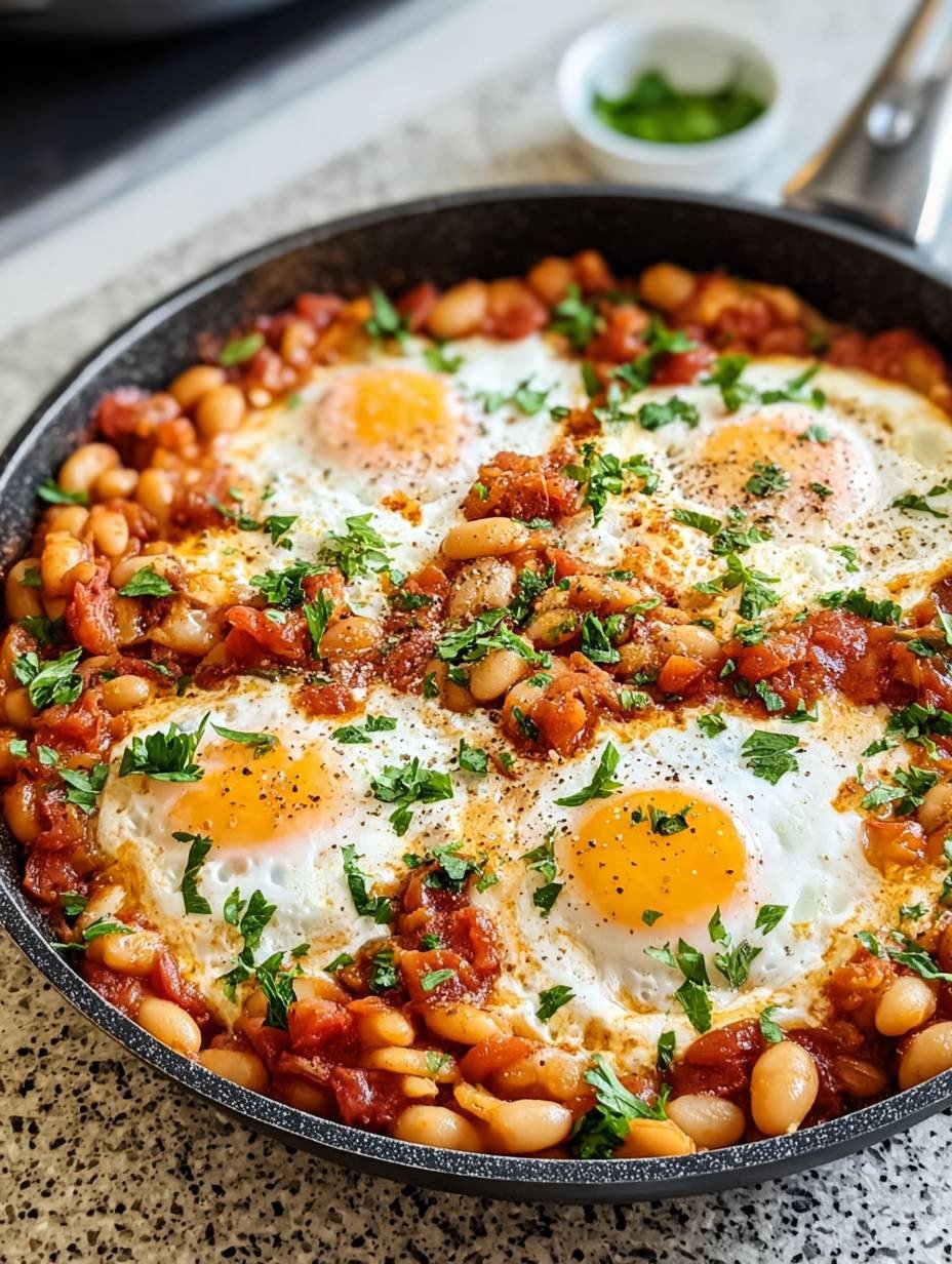 Schnelle & Gesunde Eierpfanne mit Bohnen image 2