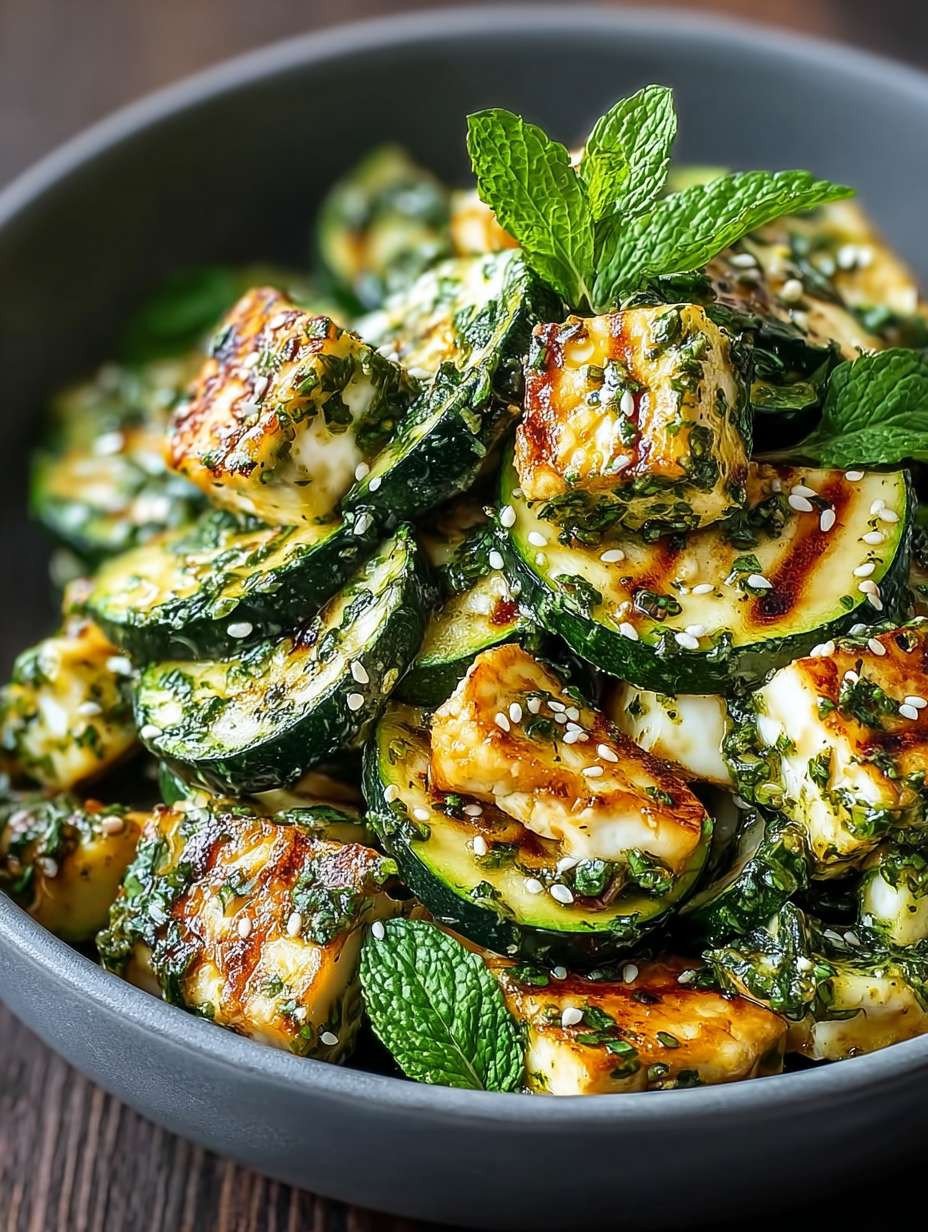 Schneller Zucchini Halloumi Salat in 15 Minuten image 2