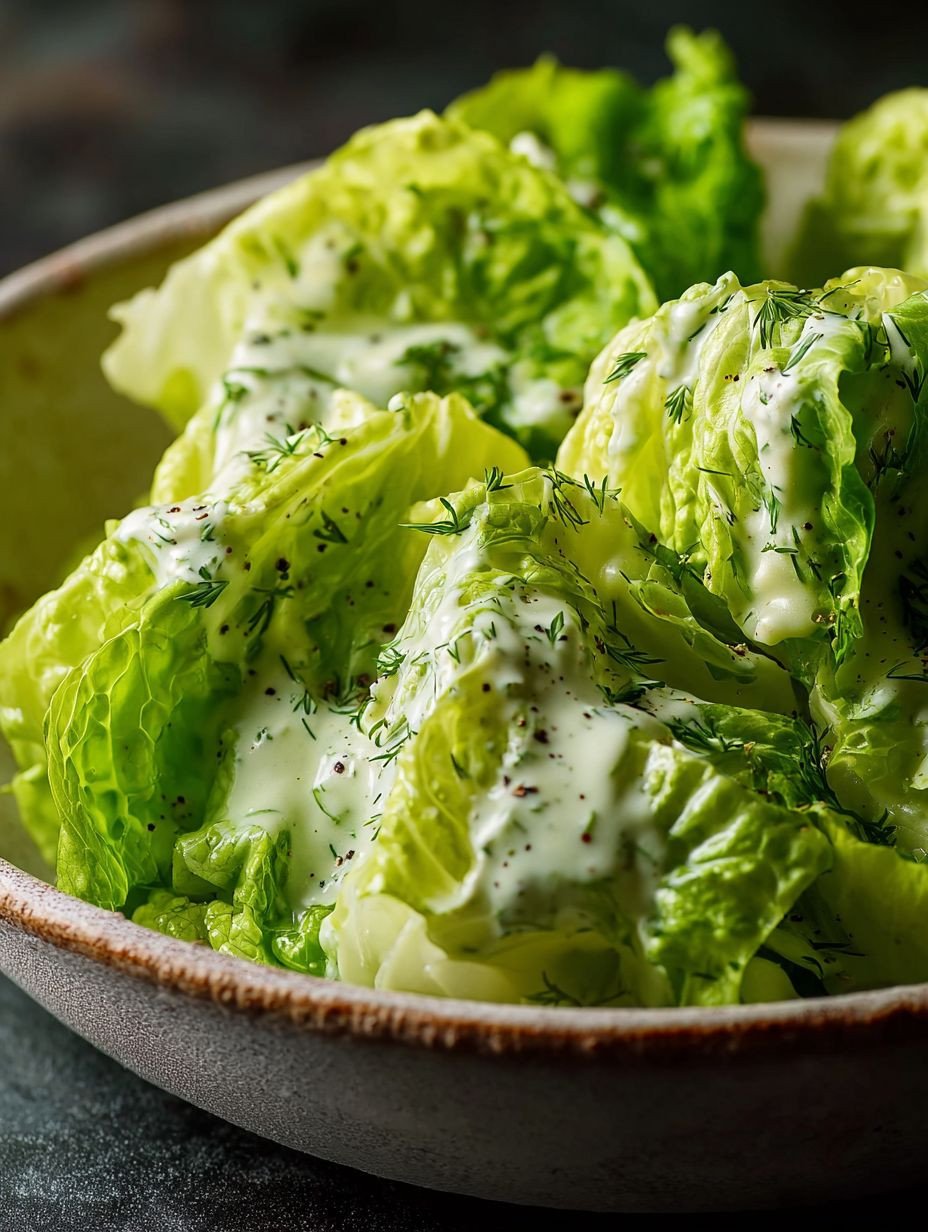 Schneller, gesunder Kopfsalat mit Joghurt-Dressing image 2