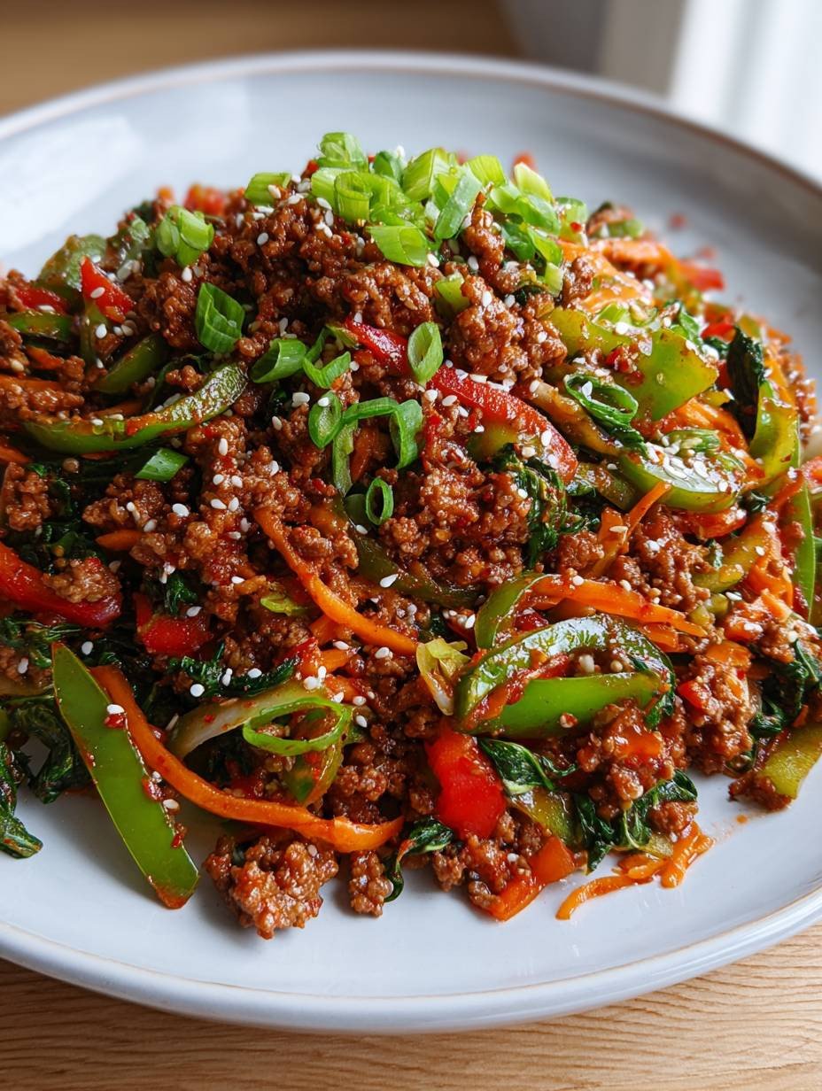 Würziges koreanisches Hackfleisch mit Gemüse – schnell gemacht! image 2
